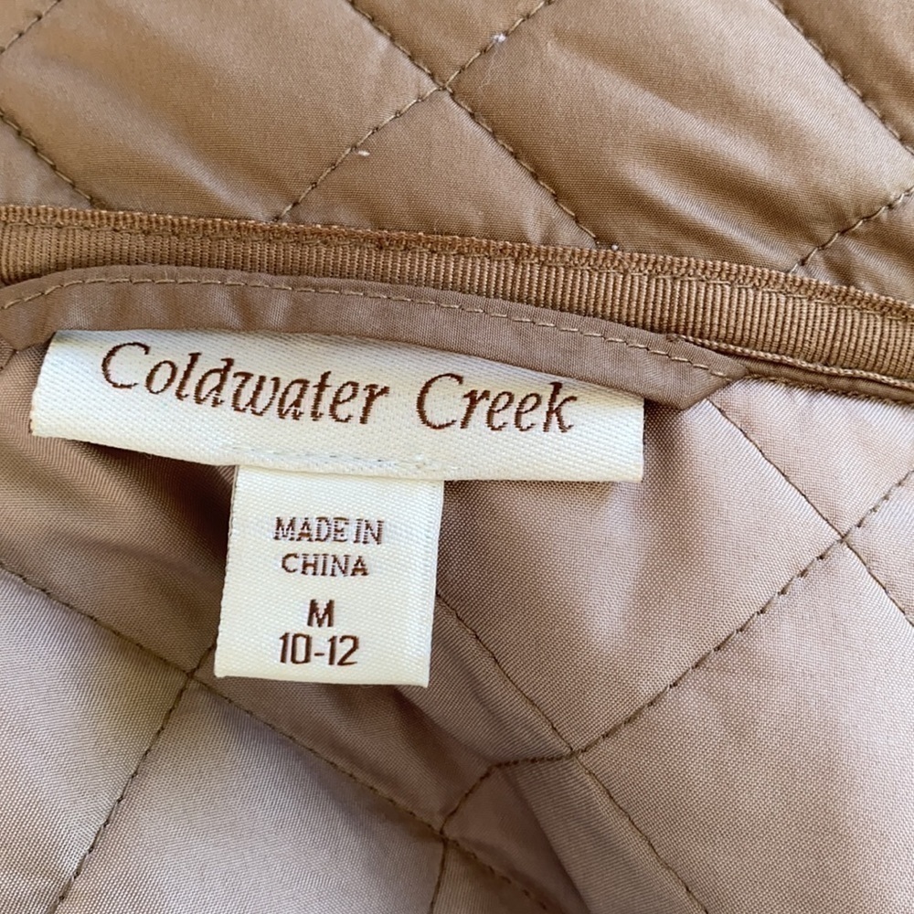 Coldwater creek quilted coat medium - Picture 3 of 4